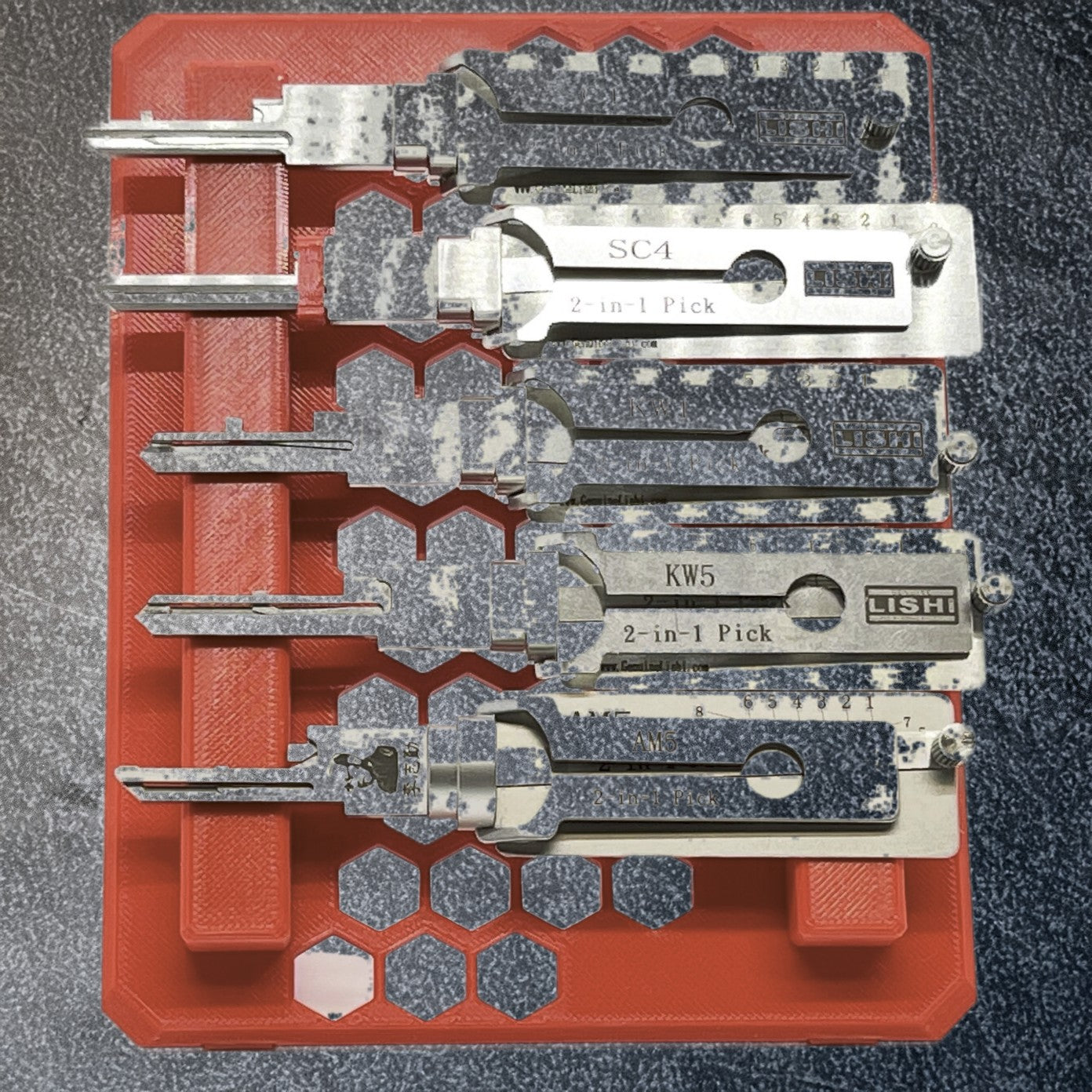 Lishi 2-in-1 Lock Pick & Decoder Magnetic Stand