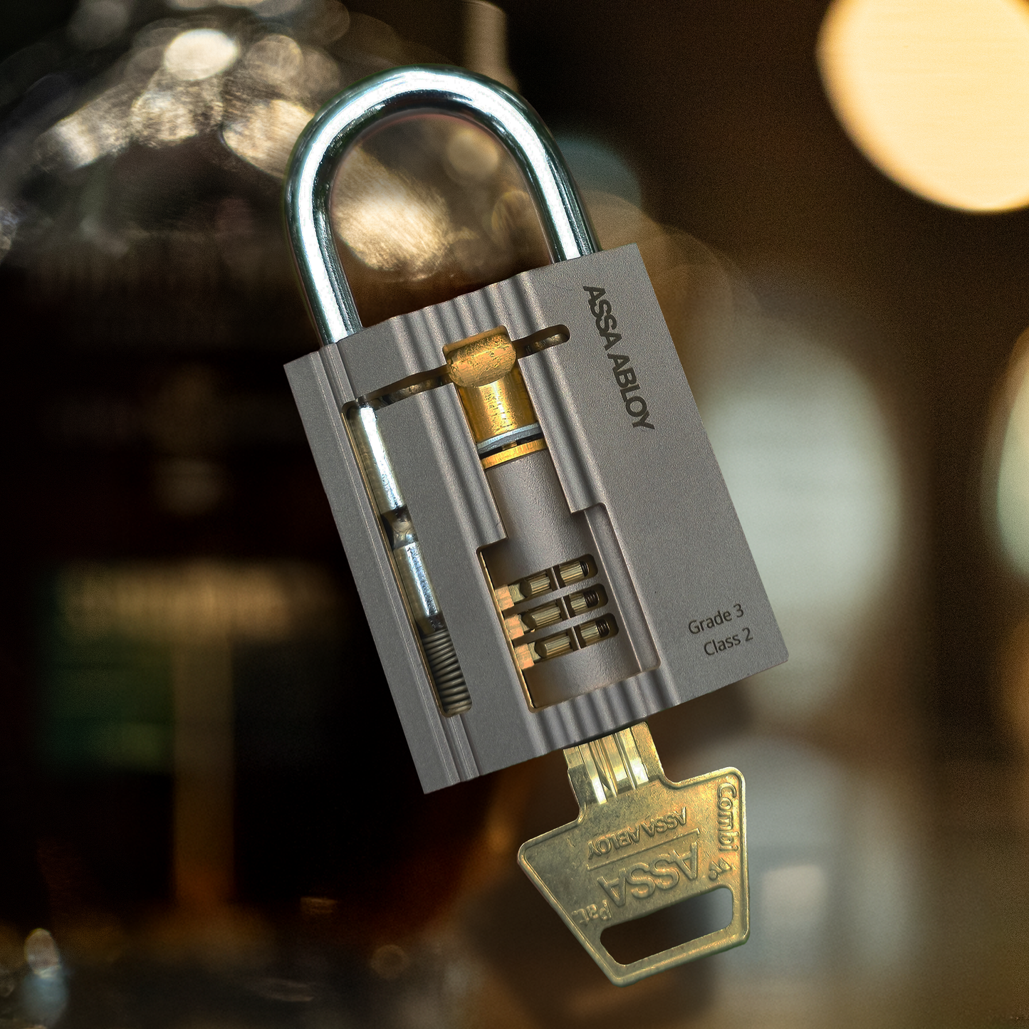 CHOP SHOP ASSA Twin Combi 4800 3-Finger Pin Snowman Cutaway in Ruko 2 Padlock by Jordan the Locksmith