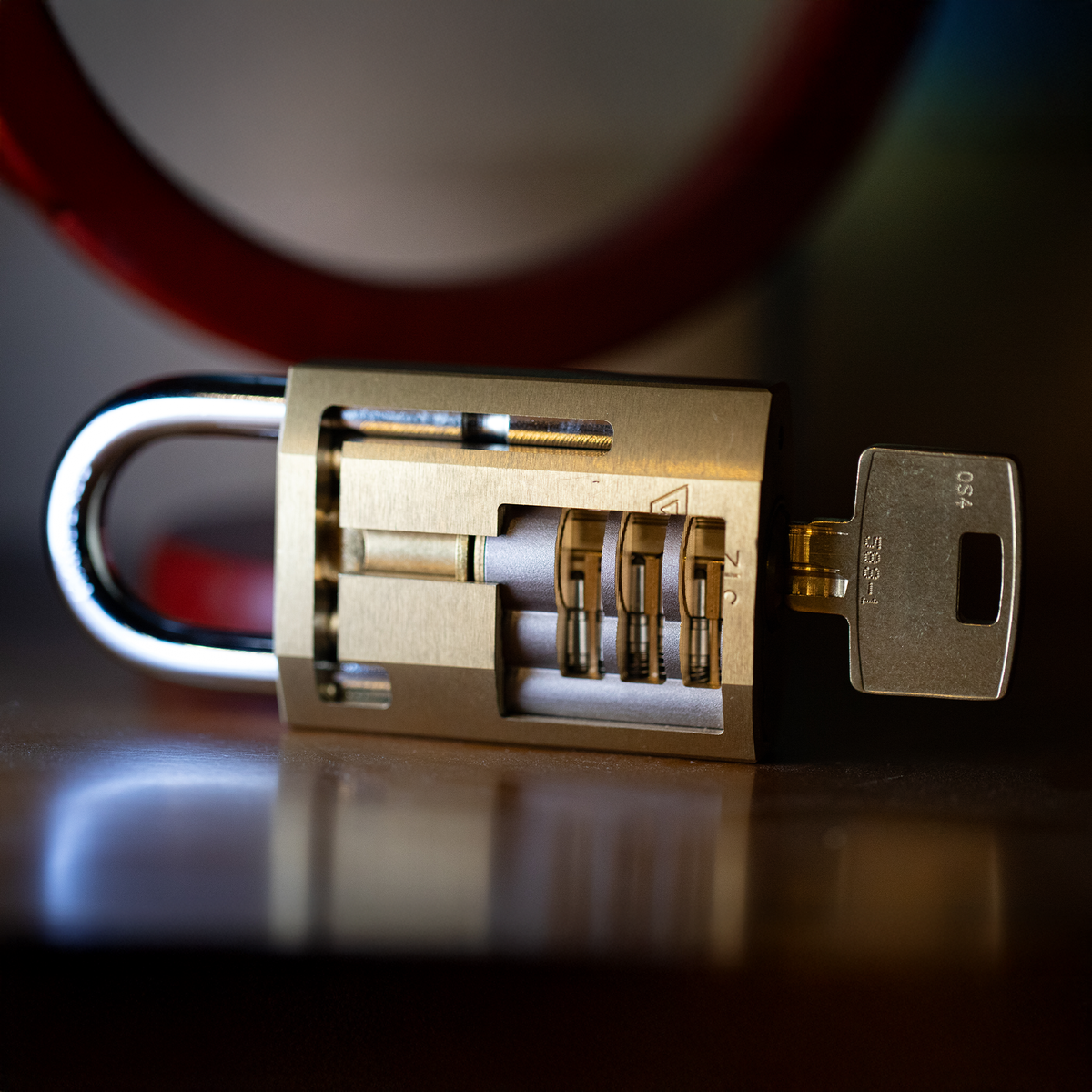 ASSA dp4400 Snowman Cutaway in Kaba 312 Padlock Body by Jordan the Locksmith