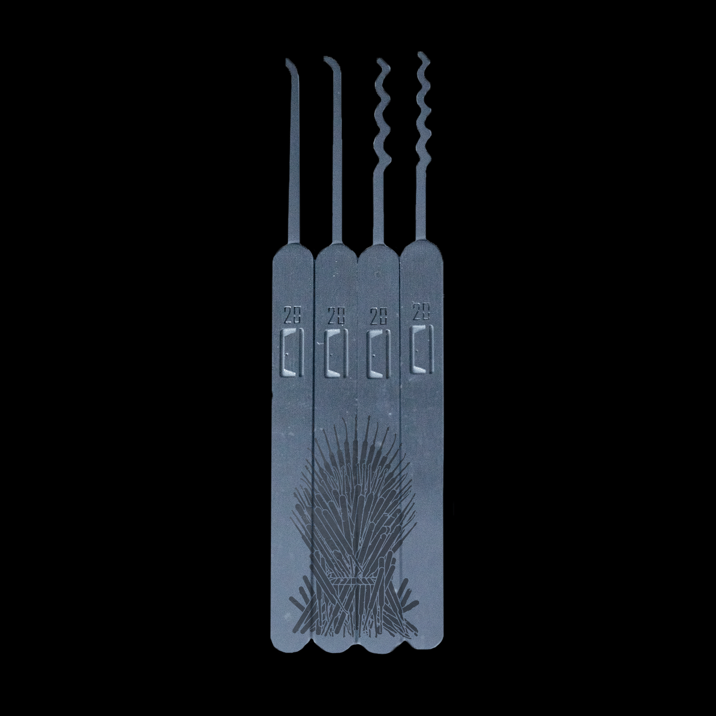 Engraved Genesis Pick Set: Pick Throne