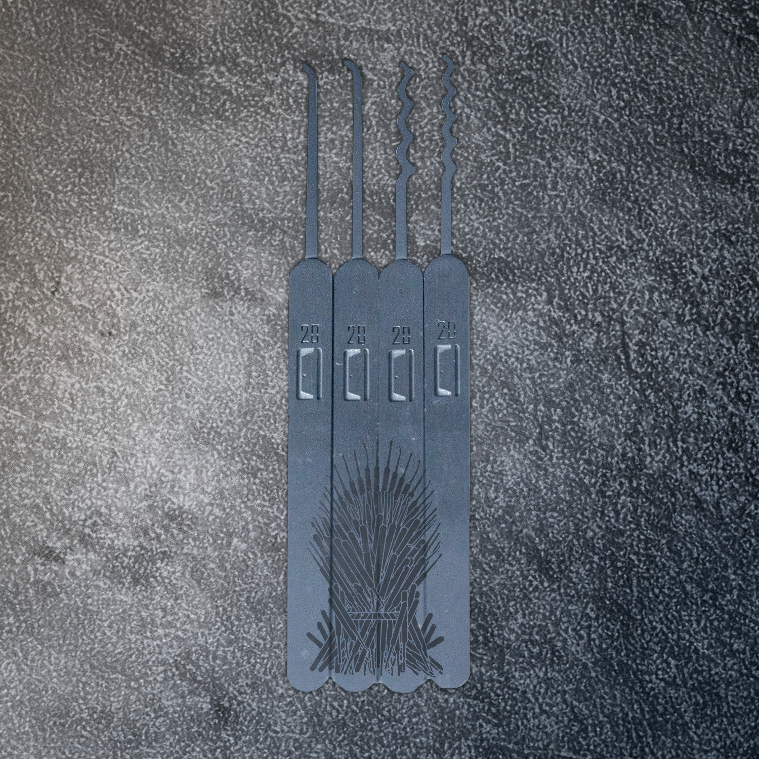Engraved Genesis Pick Set: Pick Throne