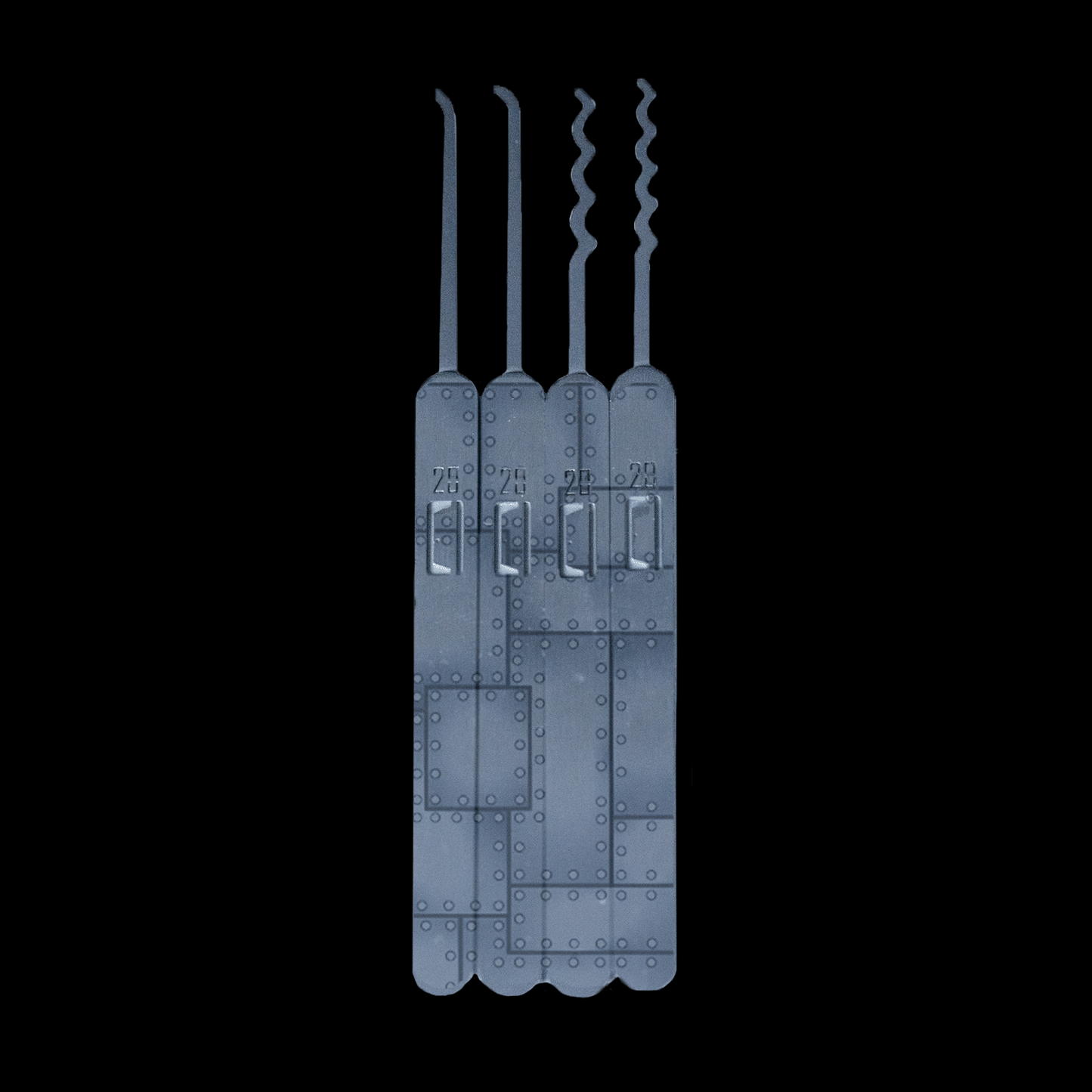 Engraved Genesis Pick Set: Riveted