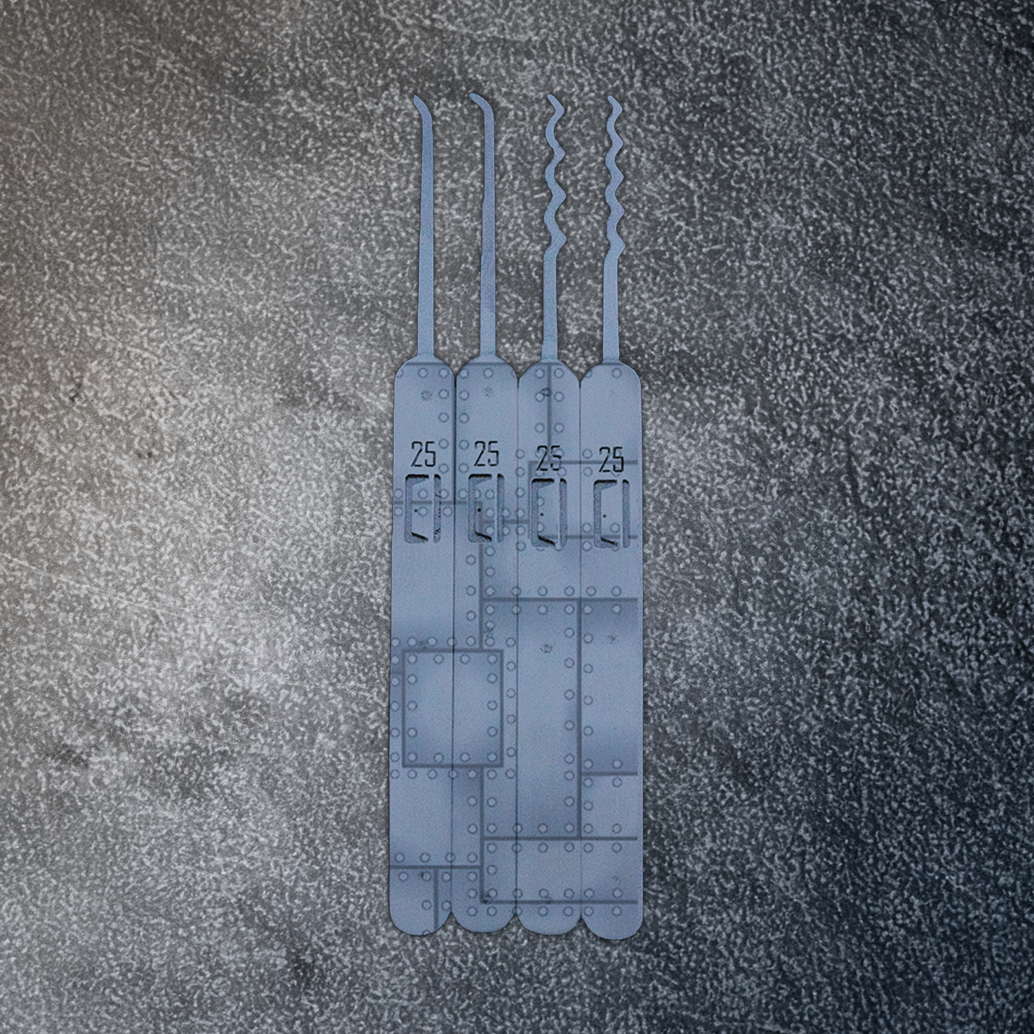 Engraved Genesis Pick Set: Riveted