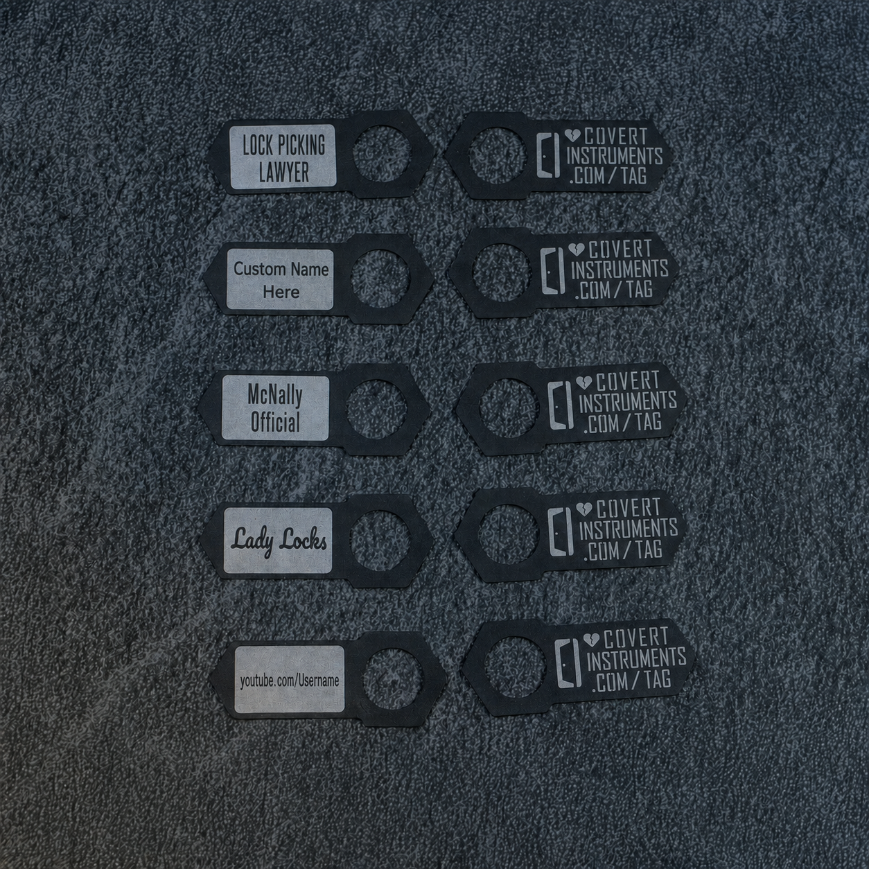 Laser Etched Shackle Tags