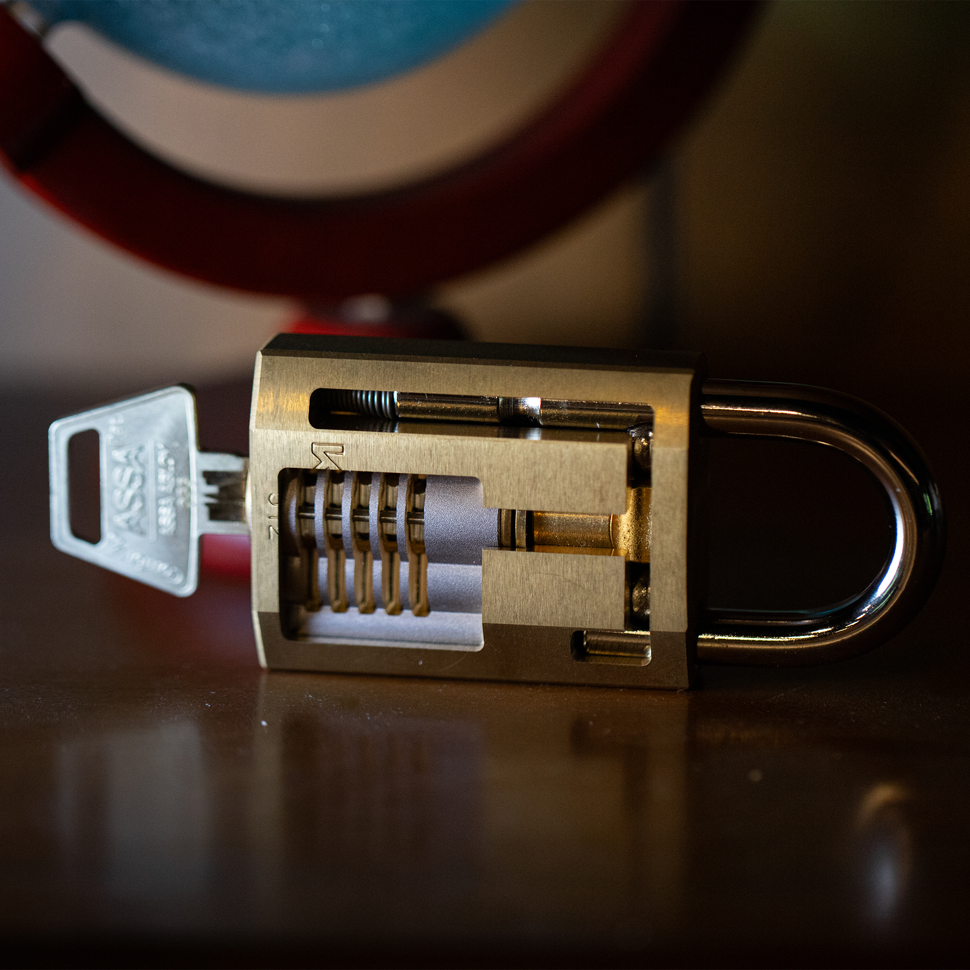 ASSA Twin Combi Snowman Cutaway in Kaba 312 Padlock Body by Jordan the Locksmith