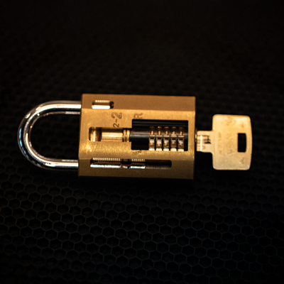 Assa dp4400 Snowman in Anchor Las 802-2 Padlock Body by Jordan the Locksmith