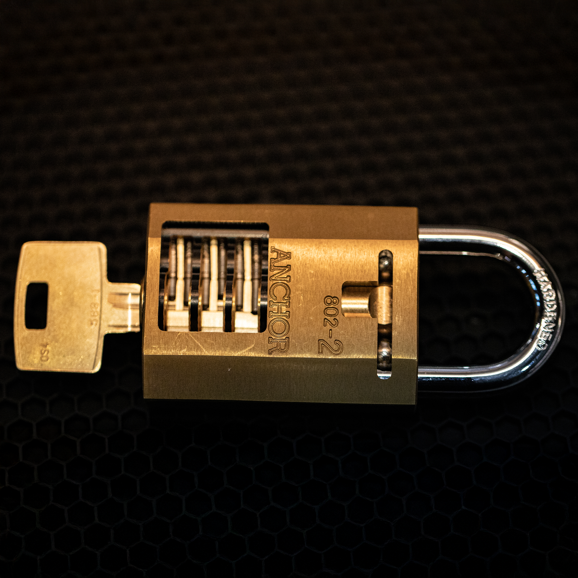 Assa dp4400 Snowman in Anchor Las 802-2 Padlock Body by Jordan the Locksmith
