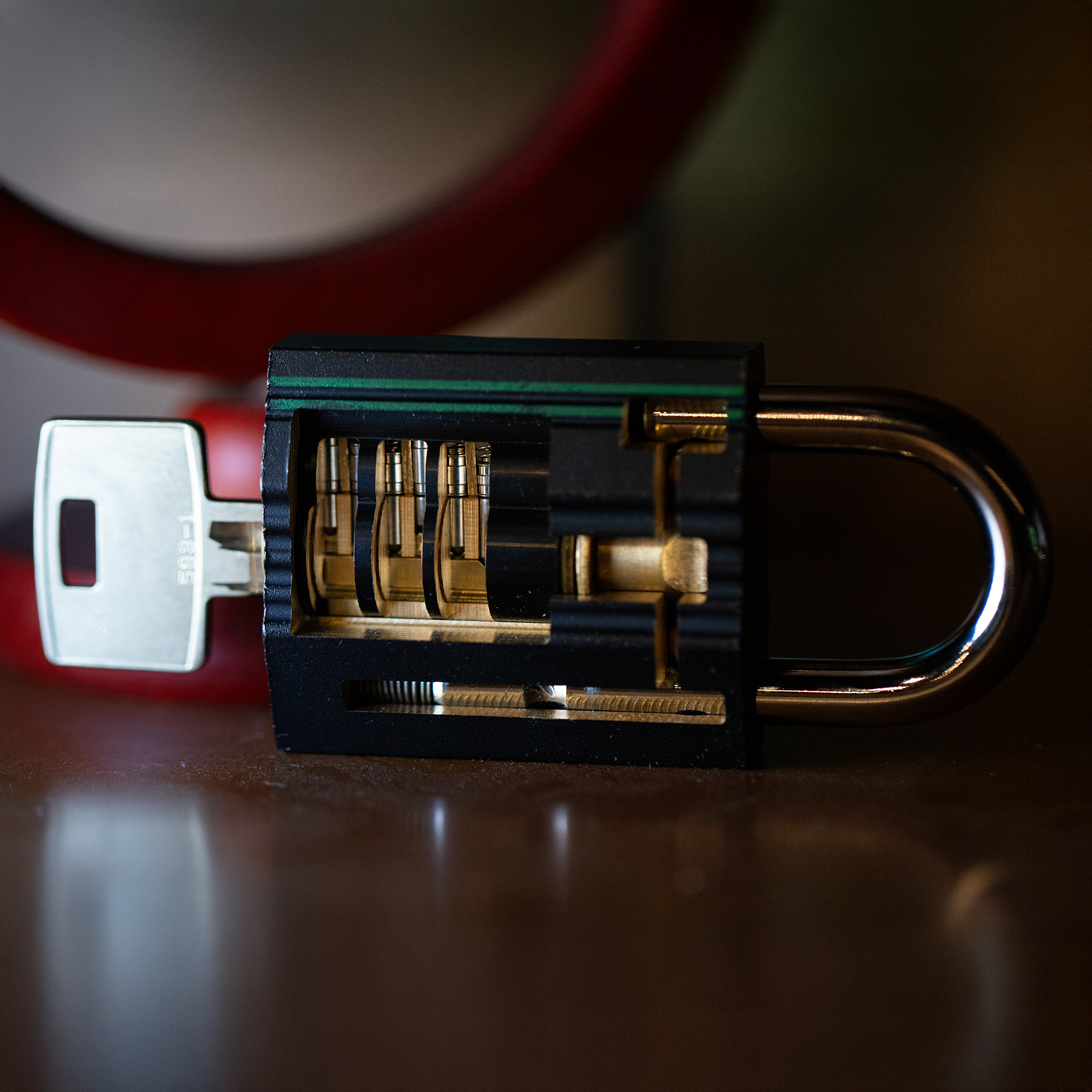 ASSA dp4400 Snowman Cutaway in ASSA Ruko 2 Padlock Body by Jordan the Locksmith