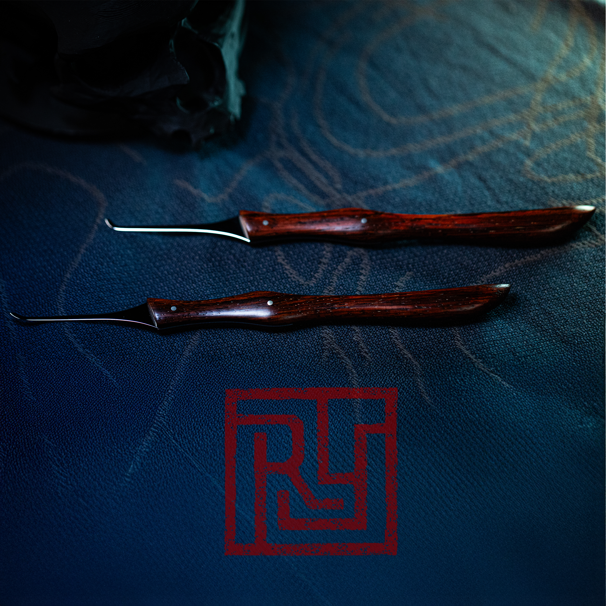 Ratyoke Short and Medium Hook Cocobolo w/ Silver Pins Custom Lock Pick (x2)