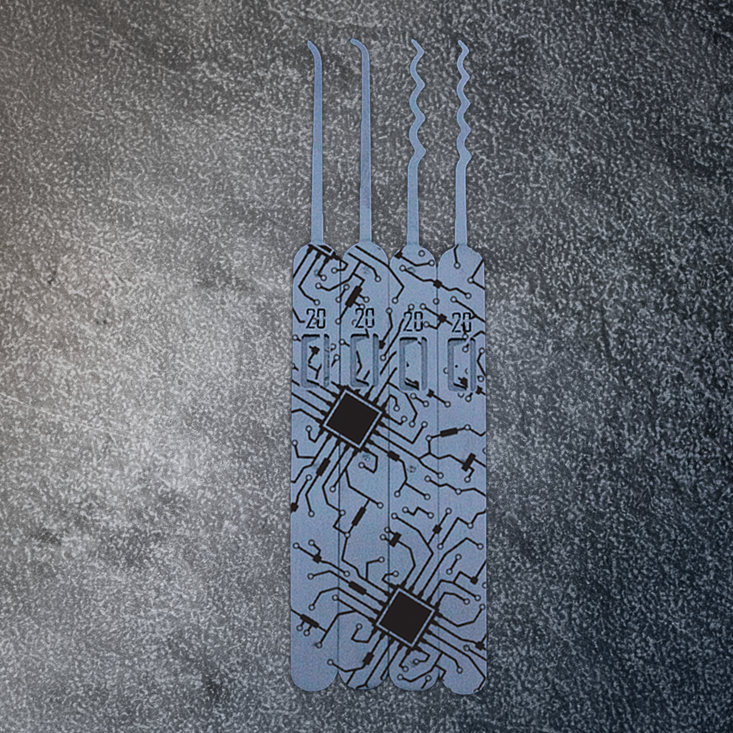 Engraved Genesis Pick Set: Circuit