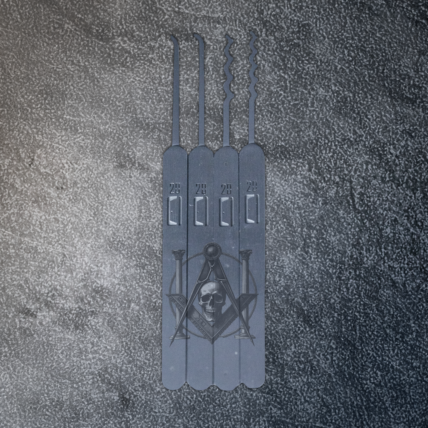 Engraved Genesis Pick Set: On the Level