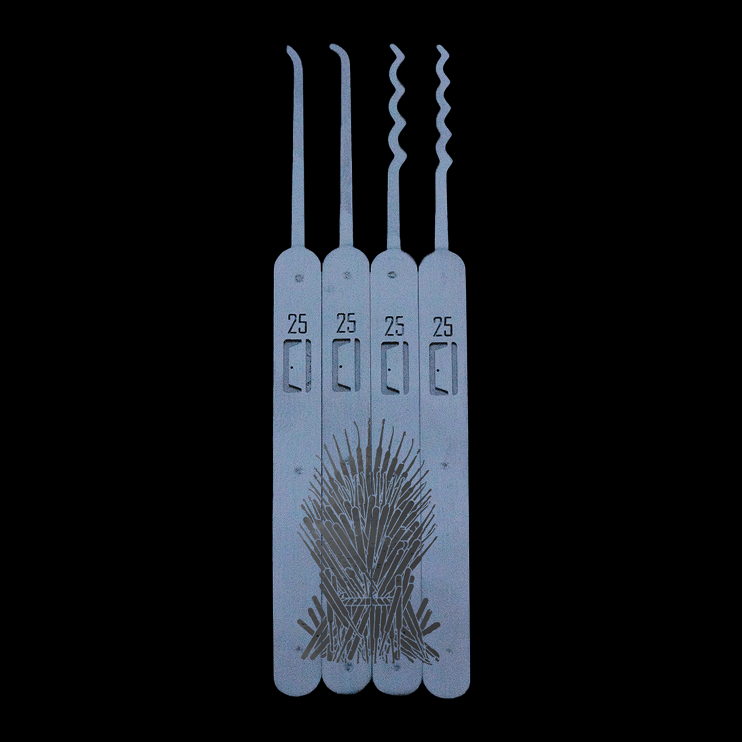 CHOP SHOP Engraved Genesis Pick Set: Pick Throne