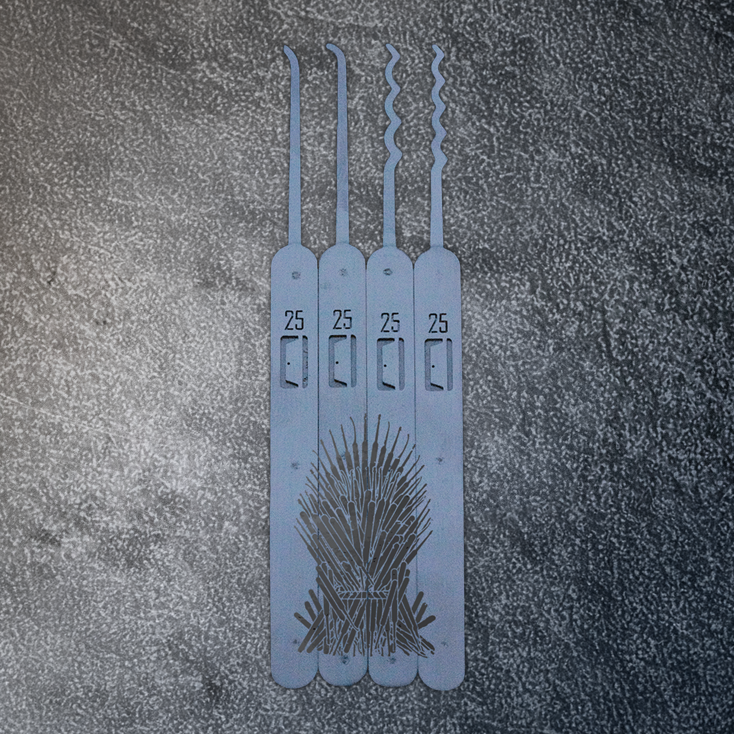 Engraved Genesis Pick Set: Pick Throne