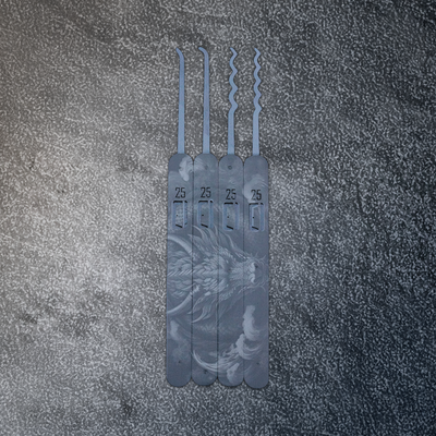 Engraved Genesis Pick Set: Dragon