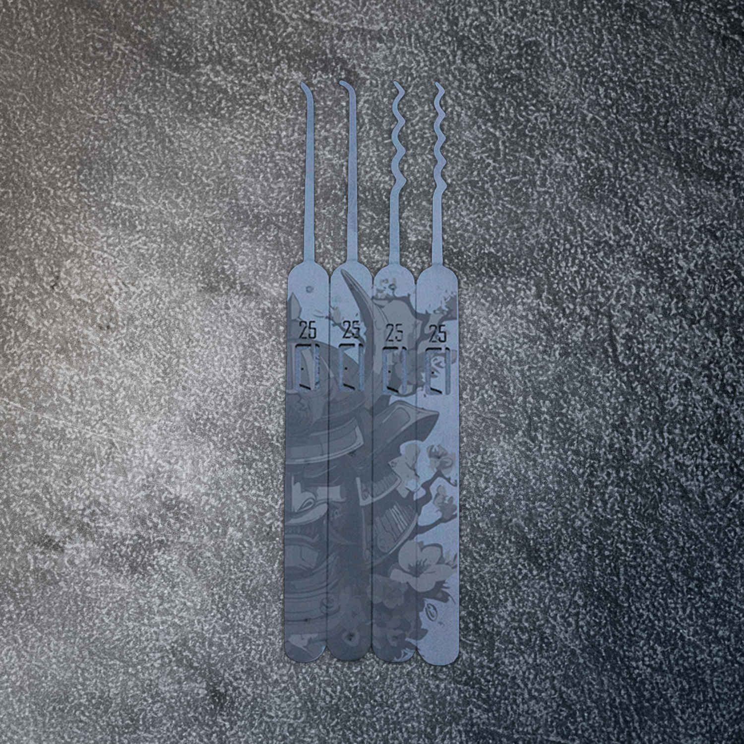 Engraved Genesis Pick Set: Samurai