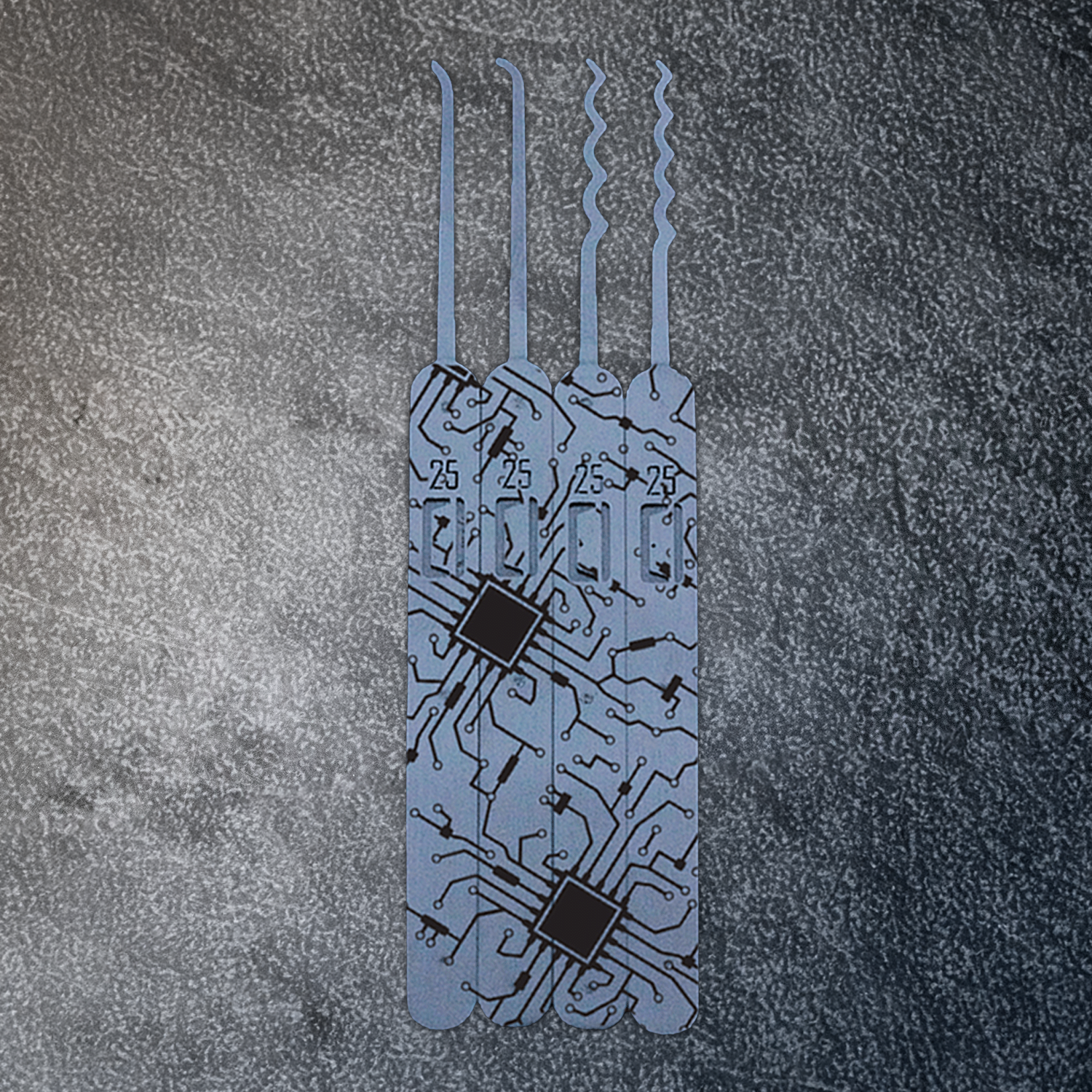Engraved Genesis Pick Set: Circuit