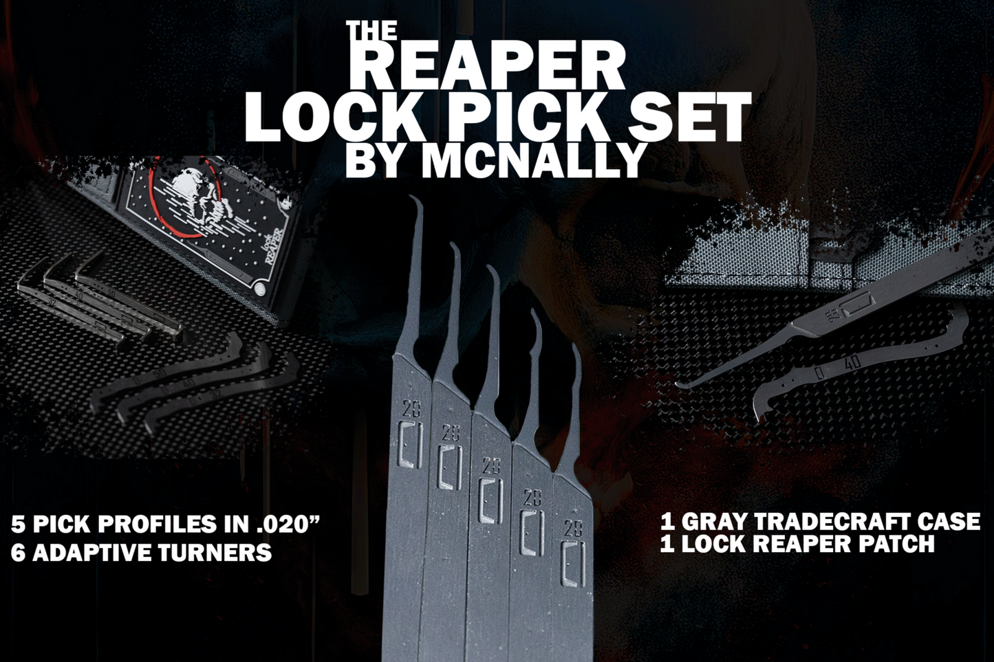 Reaper Lock Pick Set by Mcnally Covert Instruments